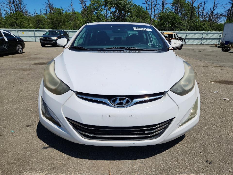 2015 Hyundai Elantra VIN KMHDH4AH1FU251368 COPART salvage auction — FRONT END, Ny - Certificate Of Title, sold $200 on 2026-07-29 (photo 5)
