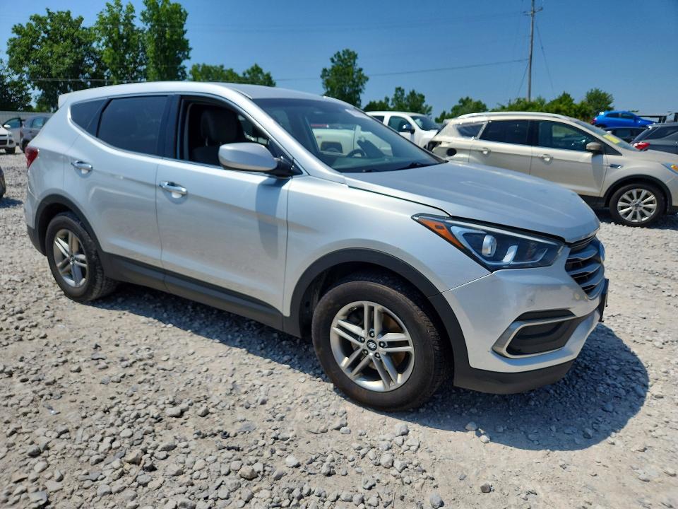 2018 Hyundai Santa fe VIN 5XYZTDLB8JG509901 COPART salvage auction — FRONT END, Mi - Certificate Of Title, sold $1,350 on 2026-07-16 (photo 4)
