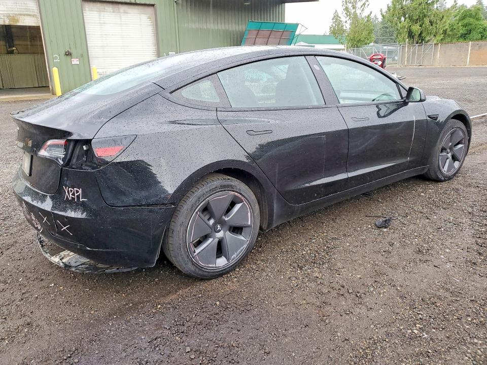 2022 Tesla Model 3 VIN 5YJ3E1EA2NF287999 COPART salvage auction — REAR END, Wa - Vehicle Cert Of Ownership-Titl, sold $125 on 2026-07-27 (photo 3)