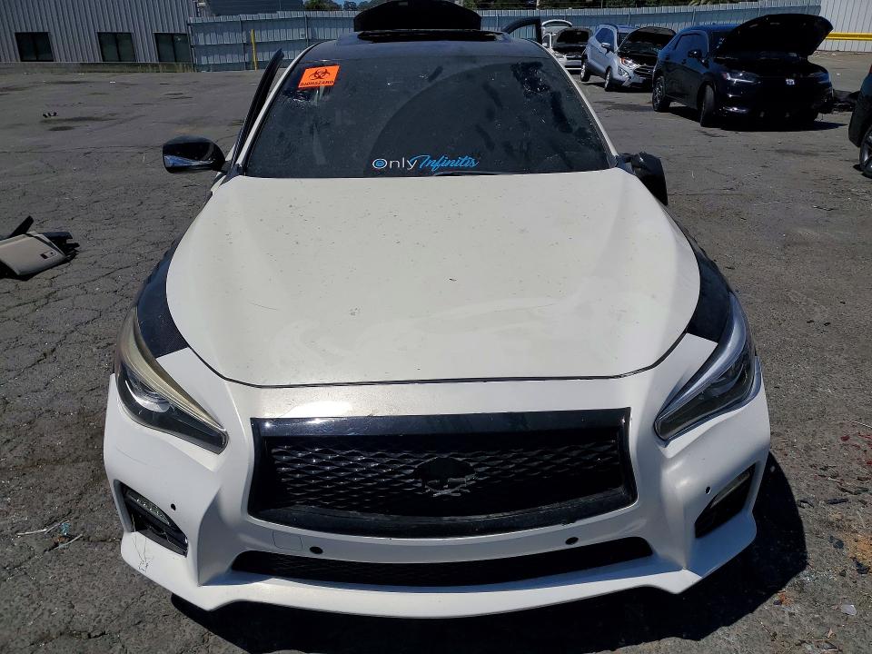 2015 Infiniti Q50 VIN JN1BV7AP8FM343254 COPART salvage auction — SIDE, Ca - Salvage Certificate, sold $200 on 2026-07-31 (photo 5)