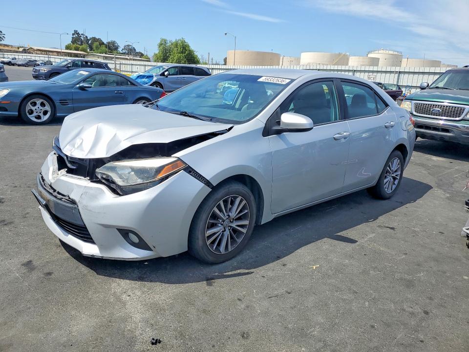 2014 Toyota Corolla VIN 5YFBURHE2EP092954 COPART salvage auction — FRONT END, Ca - Salvage Certificate, sold $2,600 on 2026-07-15 (photo 1)