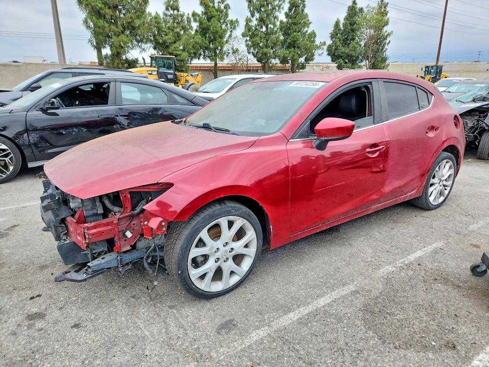 2015 Mazda 3 VIN JM1BM1L30F1228091 COPART salvage auction — FRONT END, Ca - Dis/Dlr/Exp Only Clean Title (P), sold $1,100 on 2026-07-09 (photo 1)