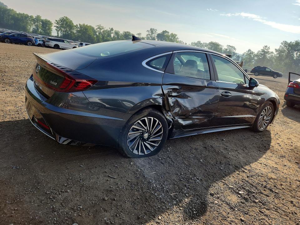 2023 Hyundai Sonata VIN KMHL54JJ9PA068780 COPART salvage auction — SIDE, NY - MV-907A SALVAGE CERTIFICATE, sold $3,100 on 2026-07-21 (photo 3)
