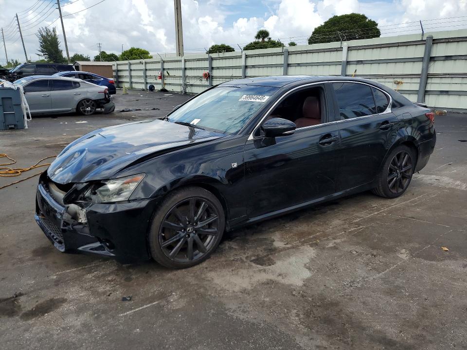 2014 Lexus Gs VIN JTHBE1BL7E5040267 COPART salvage auction — FRONT END, Fl - Cert Of Ttl-Rebuilt&Slvg Rbld, sold $475 on 2026-07-20 (photo 1)