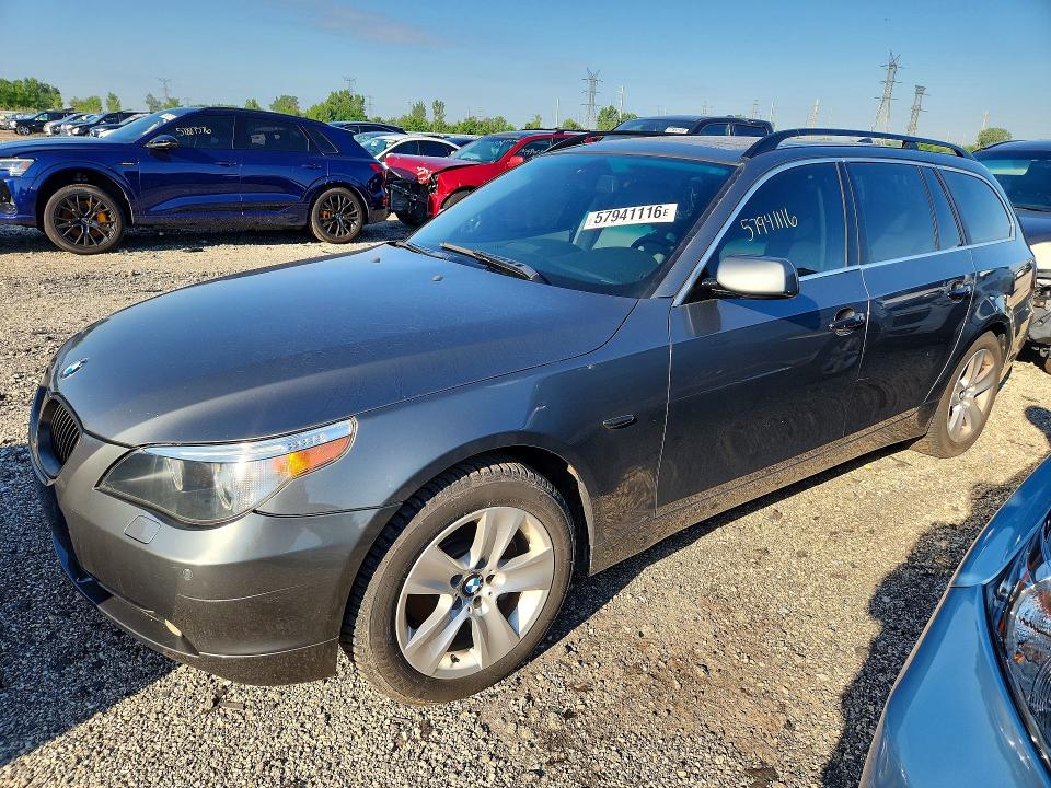 2006 BMW 5er VIN WBANN73556CN02983 COPART salvage auction — FRONT END, Il - Salvage Certificate, sold $675 on 2026-07-21 (photo 1)