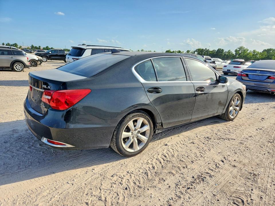 2014 Acura RLX VIN JH4KC1F31EC002822 COPART salvage auction — REAR END, Tx - Certificate Of Title, sold $1,600 on 2026-07-15 (photo 3)