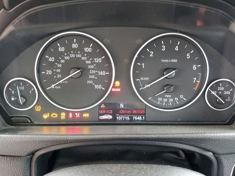 2014 BMW VIN WBA3B1C52EP680760 COPART salvage auction — FRONT END, Ca - Salvage Certificate, sold $850 on 2026-08-10 (photo 9)
