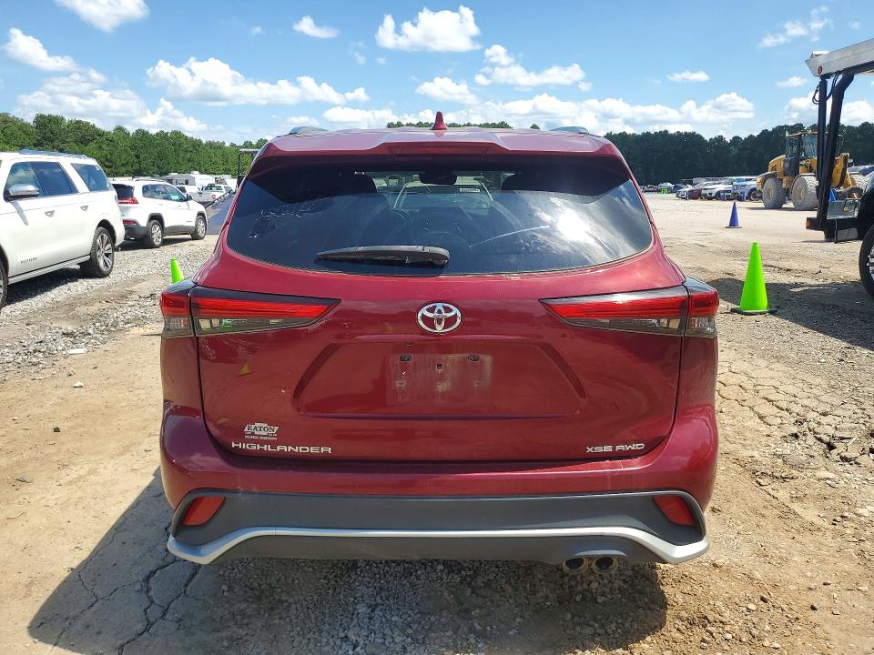 2021 Toyota Highlander VIN 5TDJZRBH0MS067654 COPART salvage auction — MINOR DENT/SCRATCHES, MS - CERTIFICATE OF TITLE, sold $16,300 on 2026-07-24 (photo 6)