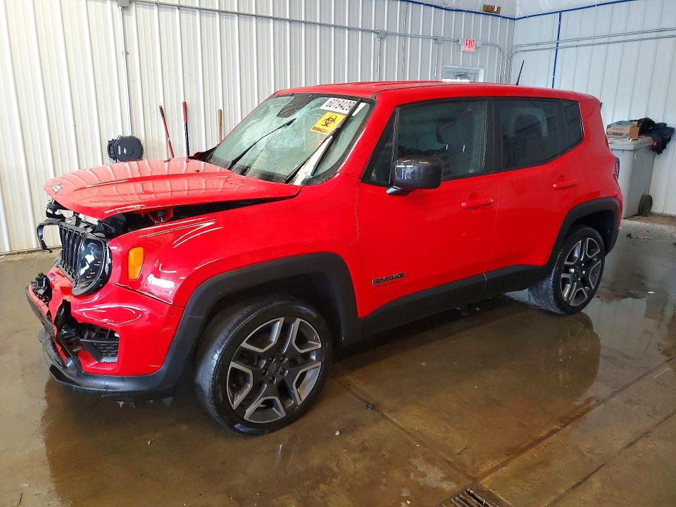2020 Jeep Renegade VIN ZACNJBAB7LPL85793 COPART salvage auction — FRONT END, Pa - Certificate Of Salvage, sold $950 on 2026-08-05 (photo 1)