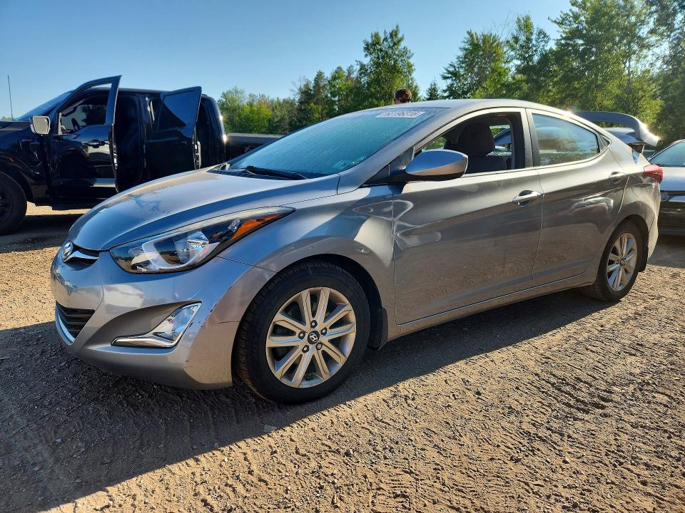 2015 Hyundai Elantra VIN KMHDH4AE8FU414541 COPART salvage auction — REAR END, On - Permit Salvage, sold $500 on 2026-07-23 (photo 1)