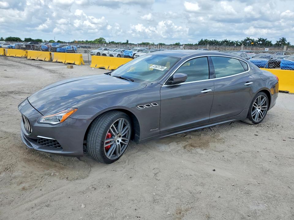 2018 Maserati Quattroporte VIN ZAM56YPL4J1281259 COPART salvage auction — FRONT END, FL - CERT OF TITLE SLVG REBUILDABLE, sold $1,100 on 2026-07-29 (photo 1)