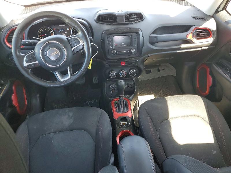2015 Jeep Renegade VIN ZACCJBCT0FPC12427 COPART salvage auction — FRONT END, Ca - Salvage Certificate, sold $1,800 on 2026-08-06 (photo 8)