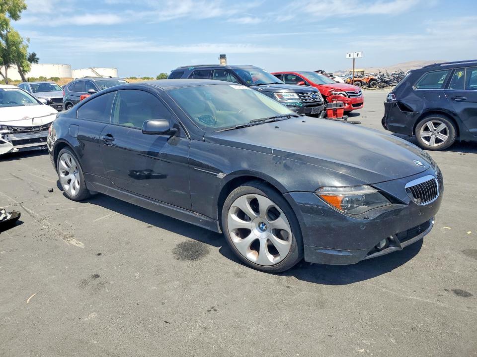 2006 BMW 6 series VIN WBAEH13476CR49844 COPART salvage auction — REAR END, Ca - Salvage Certificate, sold $300 on 2026-07-13 (photo 4)