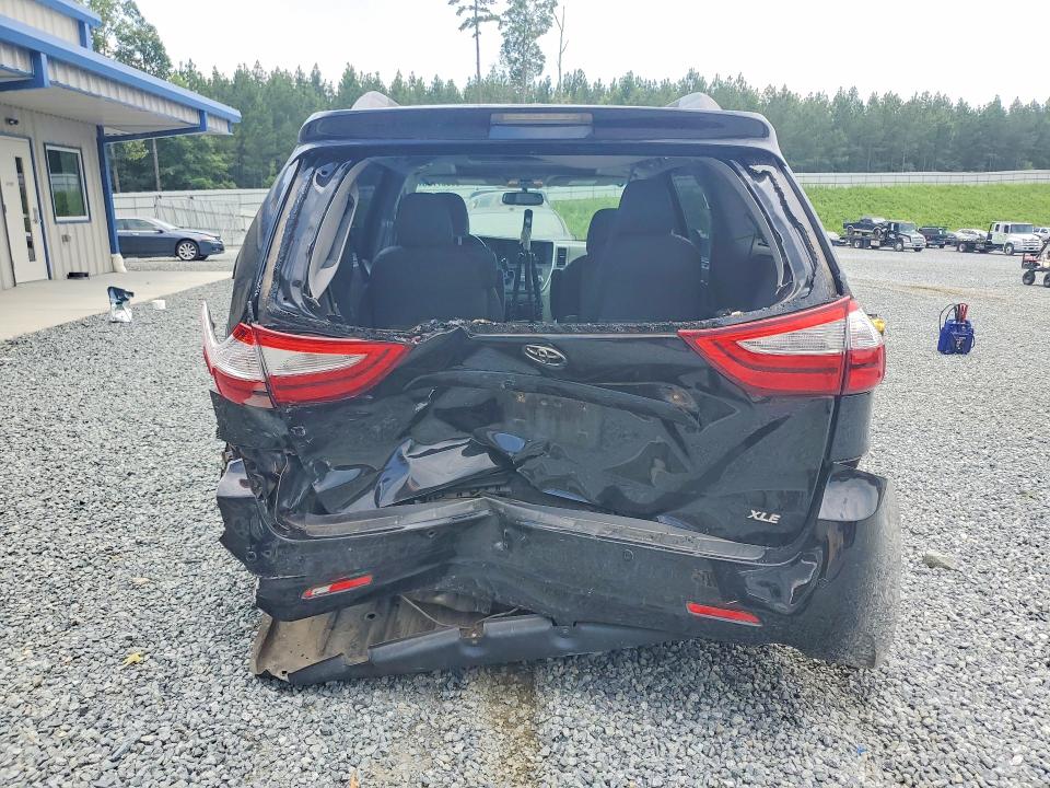 2017 Toyota Sienna VIN 5TDYZ3DC3HS858991 COPART salvage auction — REAR END, NC - SALVAGE CERTIFICATE OF TITLE, sold $275 on 2026-07-30 (photo 6)