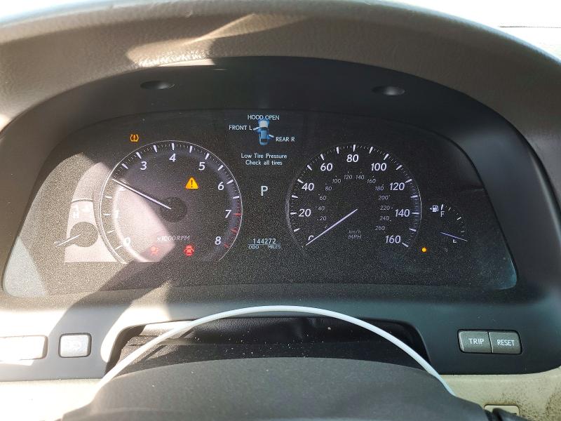 2010 Lexus Ls 460 VIN JTHBL5EF5A5098214 COPART salvage auction — REAR END, Al - Cert Of Title-Salvage Title, sold $975 on 2026-07-28 (photo 9)