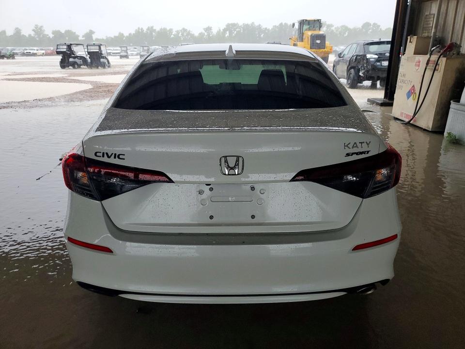 2026 Honda Civic VIN 2HGFE2F58TH533242 COPART salvage auction — SIDE, TX - SALVAGE VEHICLE TITLE (P), sold $9,500 on 2026-08-25 (photo 6)
