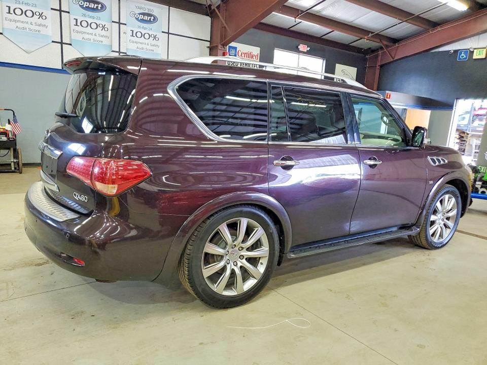 2014 Infiniti Qx80 VIN JN8AZ2NE1E9067613 COPART salvage auction — MINOR DENT/SCRATCHES, Me - Certificate Of Title, sold $3,950 on 2026-07-27 (photo 3)