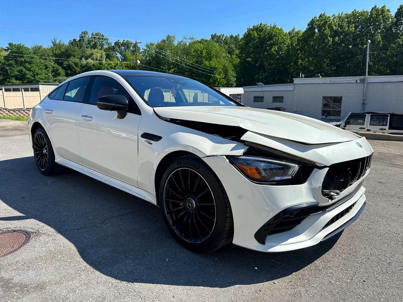 2021 Mercedes-benz AMG GT VIN W1K7X6BB9MA042247 COPART salvage auction — Front End, IN - CERTIFICATE OF TITLE, sold $41,000 on 2026-08-07 (photo 4)
