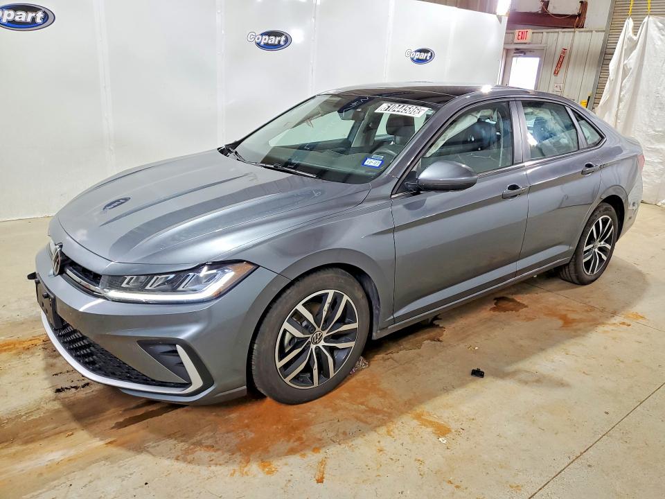 2026 Volkswagen Jetta VIN 3VW7W7BU6TM029930 COPART salvage auction — FRONT END, TX - CERTIFICATE OF TITLE, sold $7,700 on 2026-07-27 (photo 1)