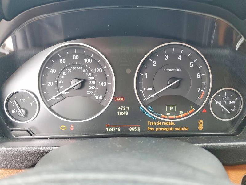 2014 BMW 4er VIN WBA3R1C52EK190117 COPART salvage auction — WATER/FLOOD, Nj - Cert Of Title-Salvage Flood, sold $1,650 on 2026-08-14 (photo 9)