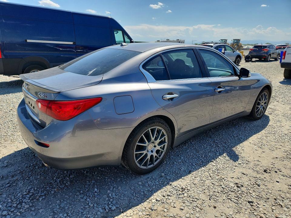 2015 Infiniti Q50 VIN JN1BV7AR5FM406862 COPART salvage auction — HAIL, Salvage Title, sold $7,000 on 2026-07-28 (photo 3)