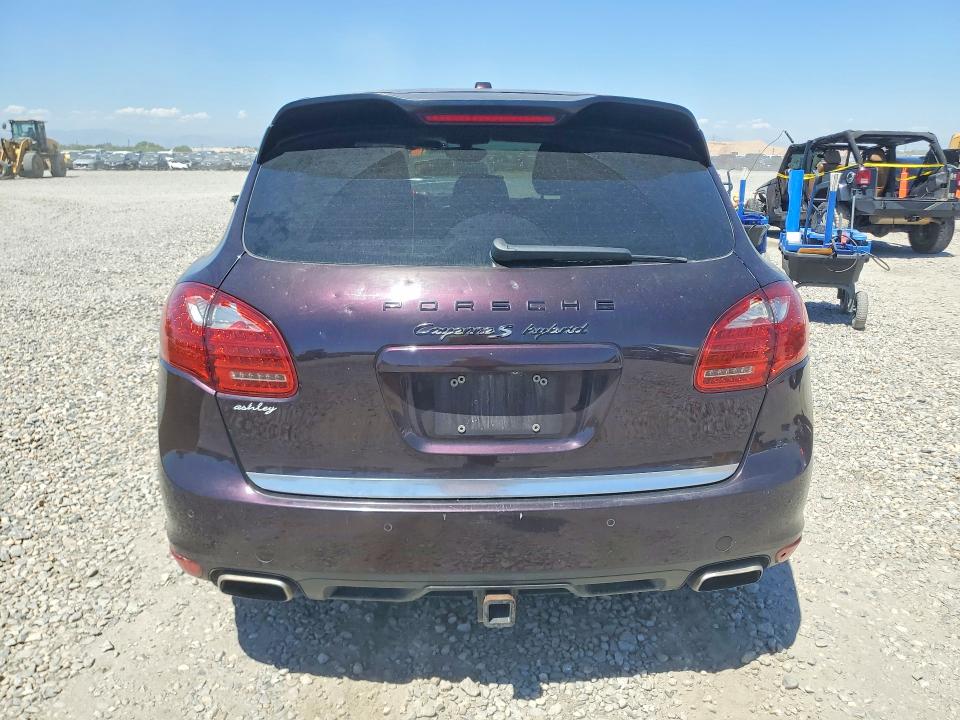 2012 Porsche Cayenne VIN WP1AE2A21CLA90469 COPART salvage auction — HAIL, Co - Certificate Of Title, sold $2,600 on 2026-08-20 (photo 6)