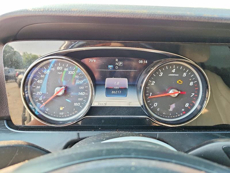2017 Mercedes-benz E-class VIN WDDZF4KB8HA083491 COPART salvage auction — FRONT END, MA - CERTIFICATE OF TITLE (P), sold $8,900 on 2026-07-31 (photo 9)