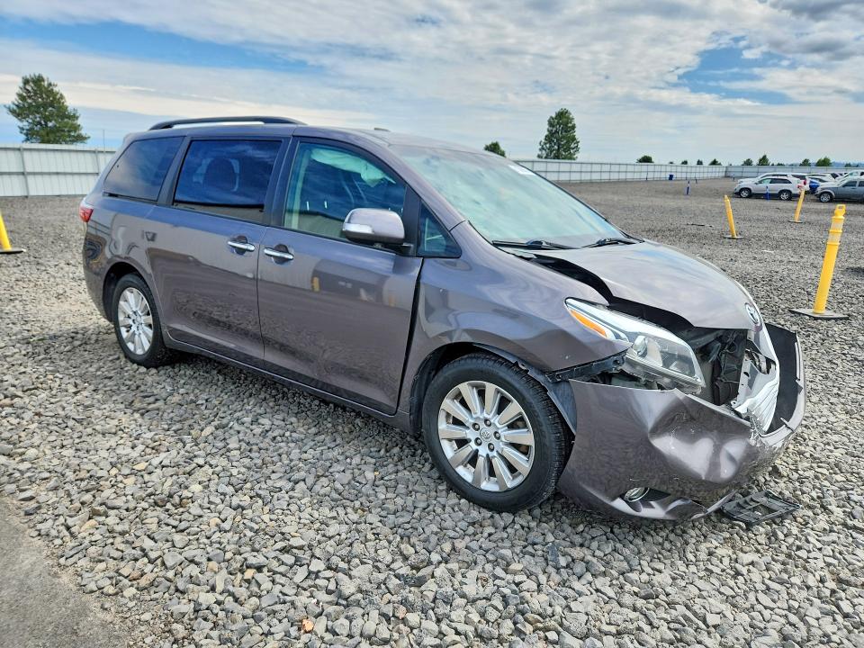 2015 Toyota Sienna VIN 5TDYK3DC3FS617417 COPART salvage auction — FRONT END, WA - BILL OF SALE, sold $4,700 on 2026-07-29 (photo 4)