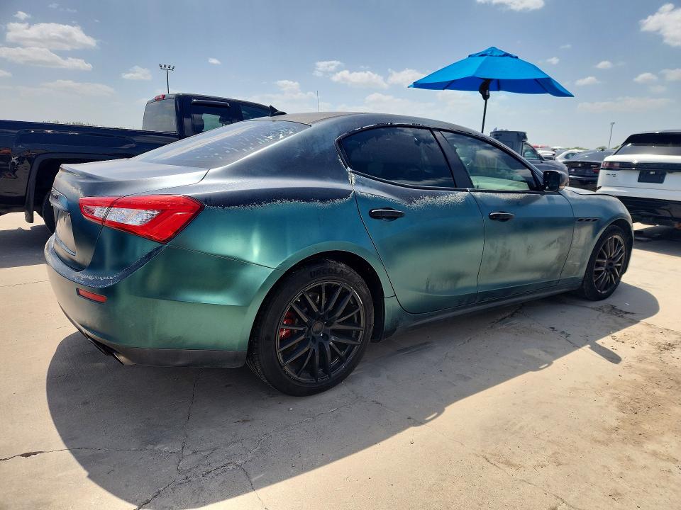 2016 Maserati Ghibli VIN ZAM57XSAXG1172116 COPART salvage auction — FRONT END, TX - CERTIFICATE OF TITLE (P), sold $4,750 on 2026-08-03 (photo 3)