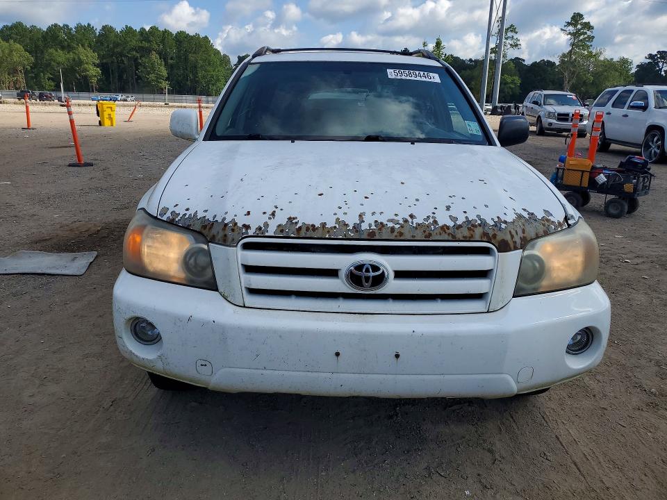 2007 Toyota Highlander VIN JTEGP21A770147659 COPART salvage auction — SIDE, LA - CERTIFICATE OF TITLE, sold $850 on 2026-07-10 (photo 5)