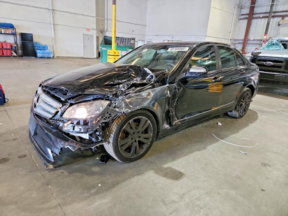 2009 Mercedes-benz C class VIN WDDGF54X59R040977 COPART salvage auction — FRONT END, FL - CERT OF TITLE SLVG REBUILDABLE, sold $600 on 2026-07-20 (photo 1)