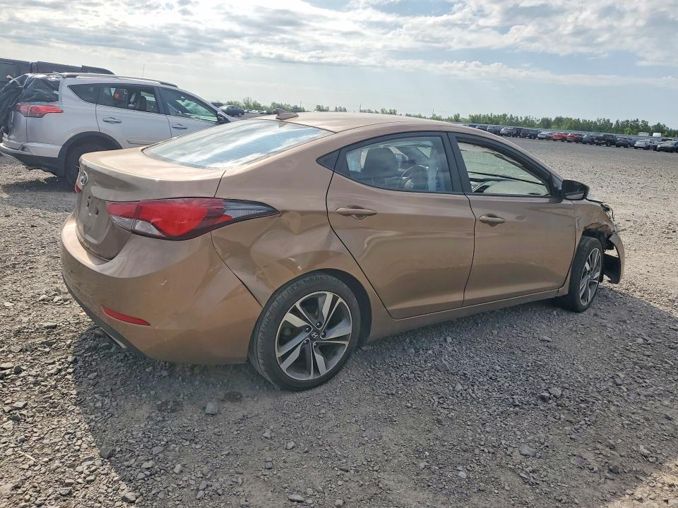 2016 Hyundai Elantra VIN KMHDH4AH2GU535156 COPART salvage auction — FRONT END, On - Permit No Brand - Unfit, sold $525 on 2026-07-28 (photo 3)