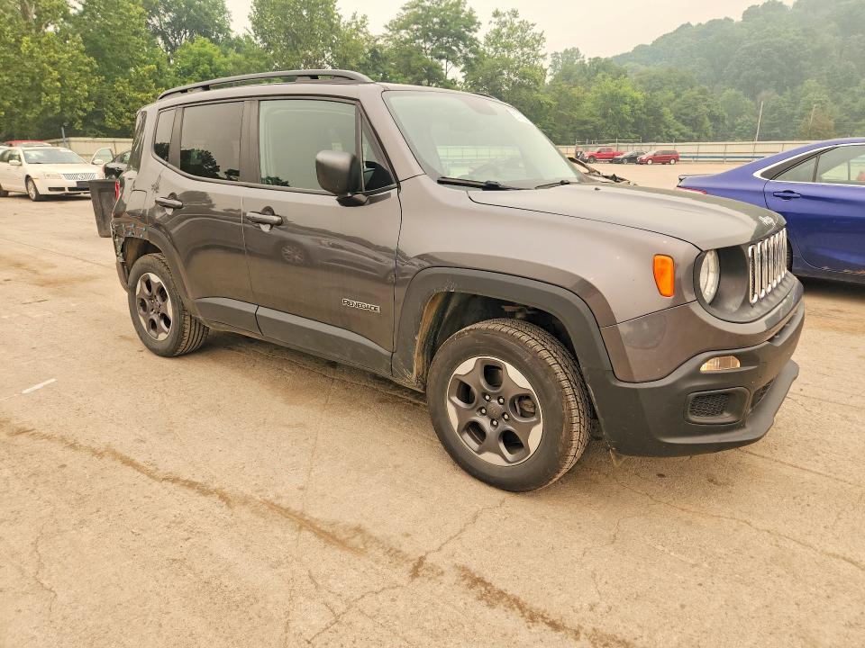 2017 Jeep Renegade VIN ZACCJBAB6HPG55839 COPART salvage auction — REAR END, Pa - Certificate Of Salvage, sold $2,800 on 2026-07-30 (photo 4)