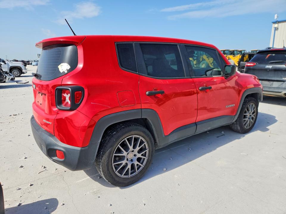 2017 Jeep Renegade VIN ZACCJAAB5HPF31233 COPART salvage auction — FRONT END, TX - SALVAGE VEHICLE TITLE (P), sold $2,000 on 2026-07-24 (photo 3)