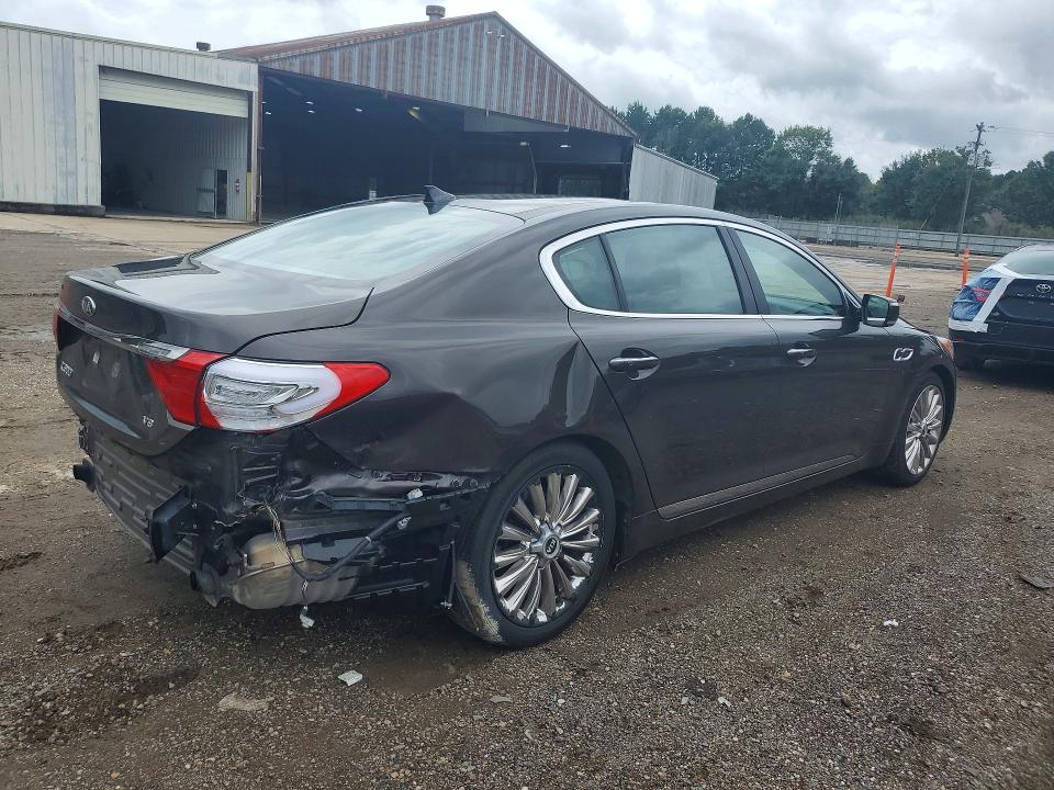 2015 Kia K900 VIN KNALW4D41F6018526 COPART salvage auction — REAR END, La - Cert Of Title-Salvage, sold $1,350 on 2026-07-21 (photo 3)