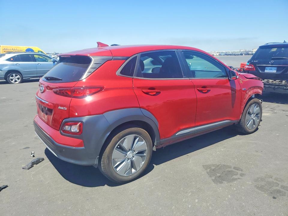 2020 Hyundai Kona VIN KM8K53AG8LU082270 COPART salvage auction — FRONT END, Ca - Salvage Certificate, sold $6,100 on 2026-07-22 (photo 3)