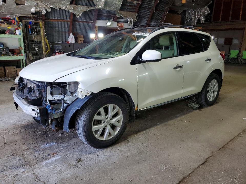 2012 Nissan Murano VIN JN8AZ1MW4CW201680 COPART salvage auction — FRONT END, Ny - Mv-907A Salvage Certificate, sold $300 on 2026-07-15 (photo 1)