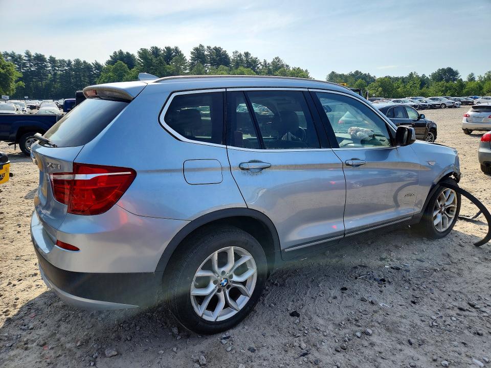 2011 BMW X3 VIN 5UXWX7C52BLT78729 COPART salvage auction — FRONT END, MA - CERT OF TITLE-RECONSTRCTD COLL, sold $325 on 2026-07-23 (photo 3)