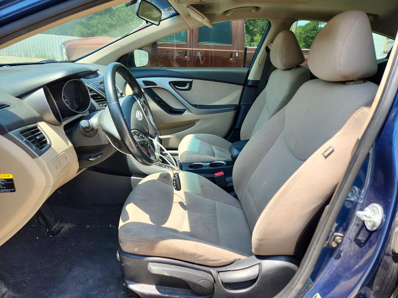 2016 Hyundai Elantra VIN KMHDH4AE8GU623148 COPART salvage auction — FRONT END, Md - Cert Of Salvage > 75% Damage, sold $250 on 2026-07-28 (photo 7)