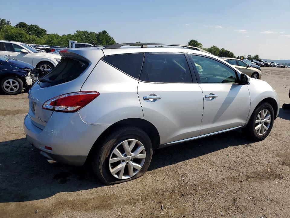 2013 Nissan Murano VIN JN8AZ1MW7DW319174 COPART salvage auction — VANDALISM, Pa - Certificate Of Salvage, sold $175 on 2026-07-28 (photo 3)
