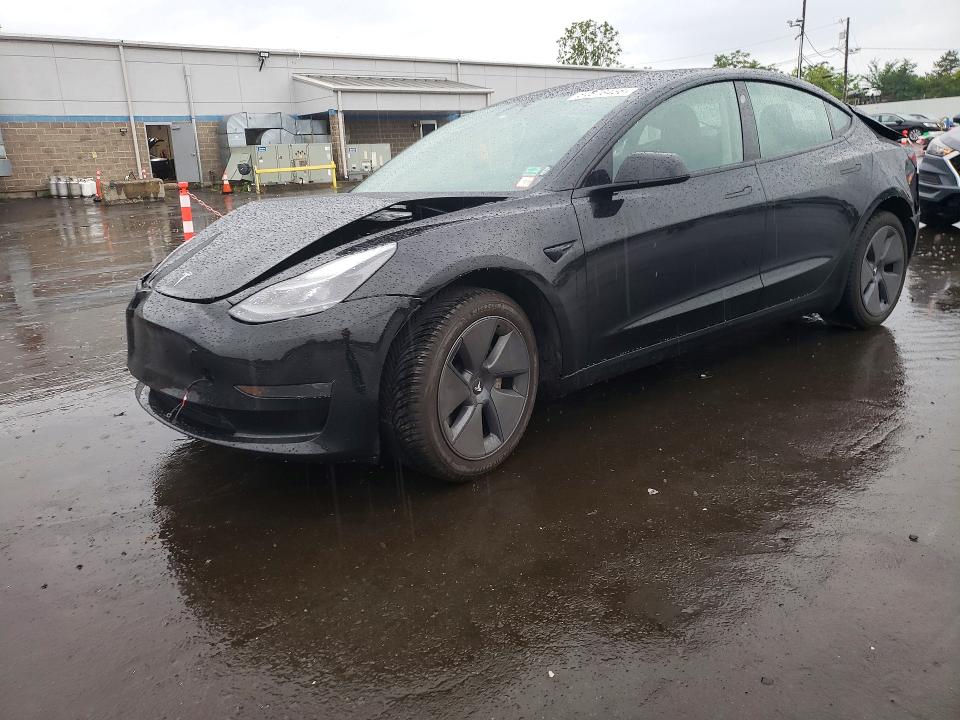 2023 Tesla Model 3 VIN 5YJ3E1EAXPF682953 COPART salvage auction — REAR END, Ct - Cert Of Title-Salvage, sold $3,000 on 2026-07-28 (photo 1)