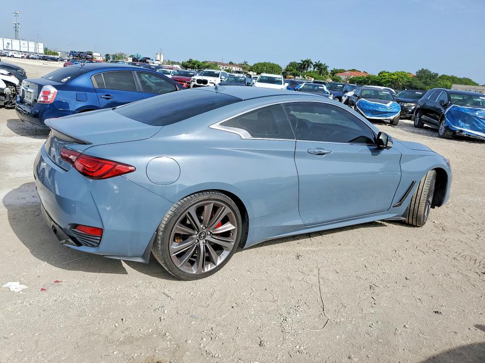 2021 Infiniti Q60 VIN JN1FV7LK5MM530385 COPART salvage auction — MINOR DENT/SCRATCHES, Fl - Cert Of Title-Rebuilt, sold $19,500 on 2026-07-22 (photo 3)