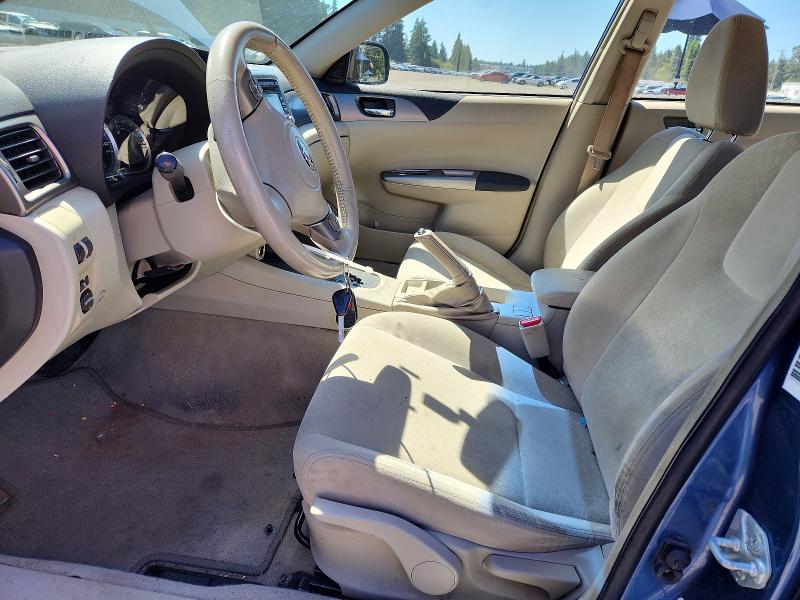 2008 Subaru Impreza VIN JF1GH61608H807392 COPART salvage auction — FRONT END, Wa - Vehicle Cert Of Ownership-Titl, sold $125 on 2026-07-28 (photo 7)