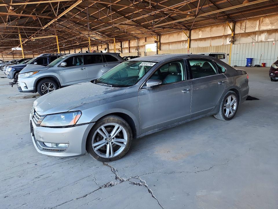 2012 Volkswagen Passat VIN 1VWCM7A39CC104229 COPART salvage auction — FRONT END, AZ - CERTIFICATE OF TITLE, sold $475 on 2026-07-29 (photo 1)