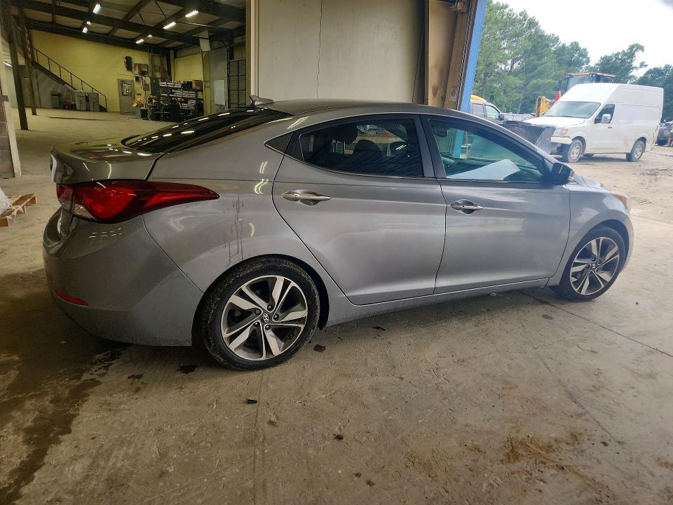 2015 Hyundai Elantra VIN KMHDH4AE8FU222908 COPART salvage auction — FRONT END, Va - Certificate Of Title, sold $125 on 2026-07-21 (photo 3)