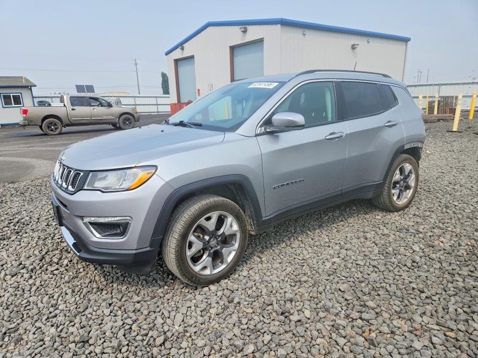 2019 Jeep Compass VIN 3C4NJDCB7KT753411 COPART salvage auction — REAR END, WA - CERT OF OWNERSHIP-REBUILT, sold $1,850 on 2026-08-26 (photo 1)