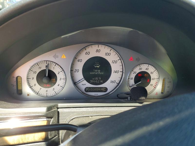 2007 Mercedes-benz E-class VIN WDBUF87X17B170592 COPART salvage auction — HAIL, CO - DIS/DLR/EXP ONLY CLEAN TITLE, sold $325 on 2026-08-18 (photo 9)