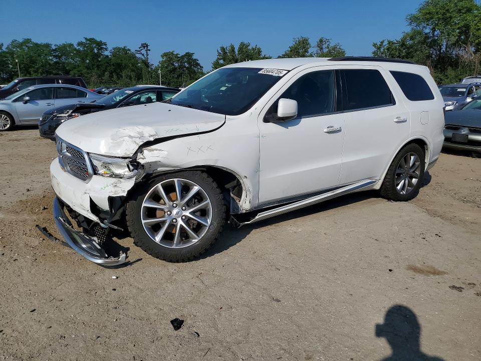 2019 Dodge Durango VIN 1C4RDHAG7KC632887 COPART salvage auction — FRONT END, Md - Cert Of Salvage > 75% Damage, sold $3,200 on 2026-07-09 (photo 1)
