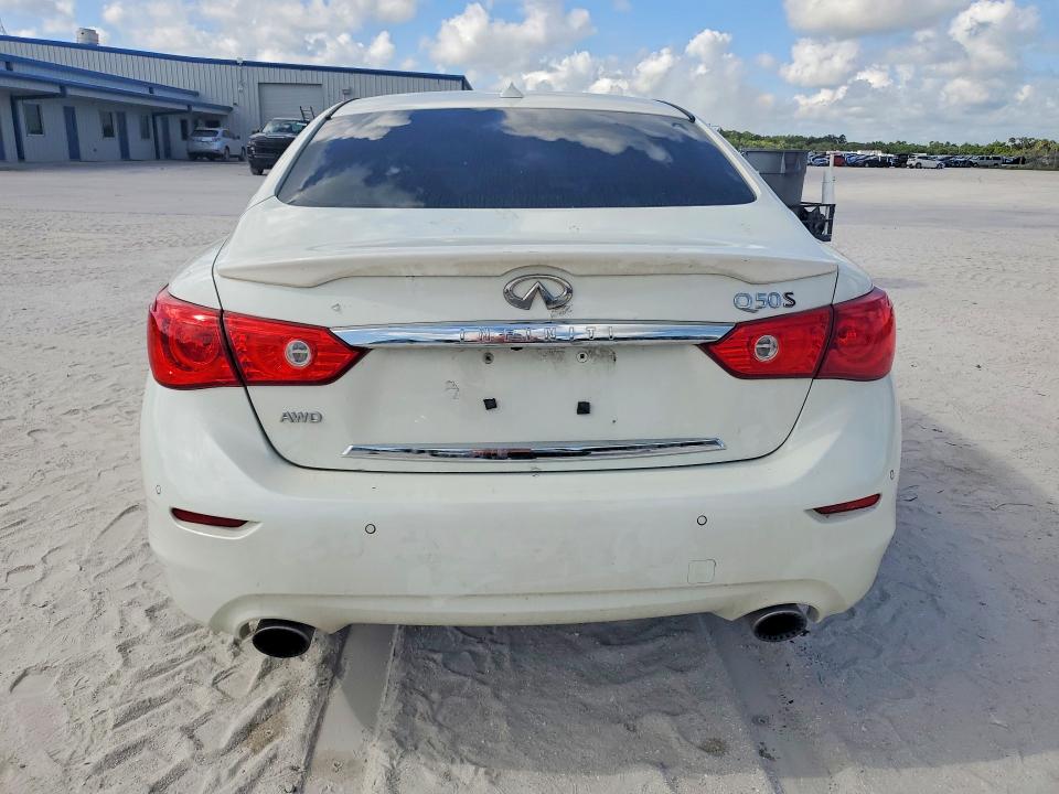 2017 Infiniti Q50 VIN JN1FV7AR7HM870756 COPART salvage auction — FRONT END, Va - Certificate Of Title, sold $4,000 on 2026-07-08 (photo 6)