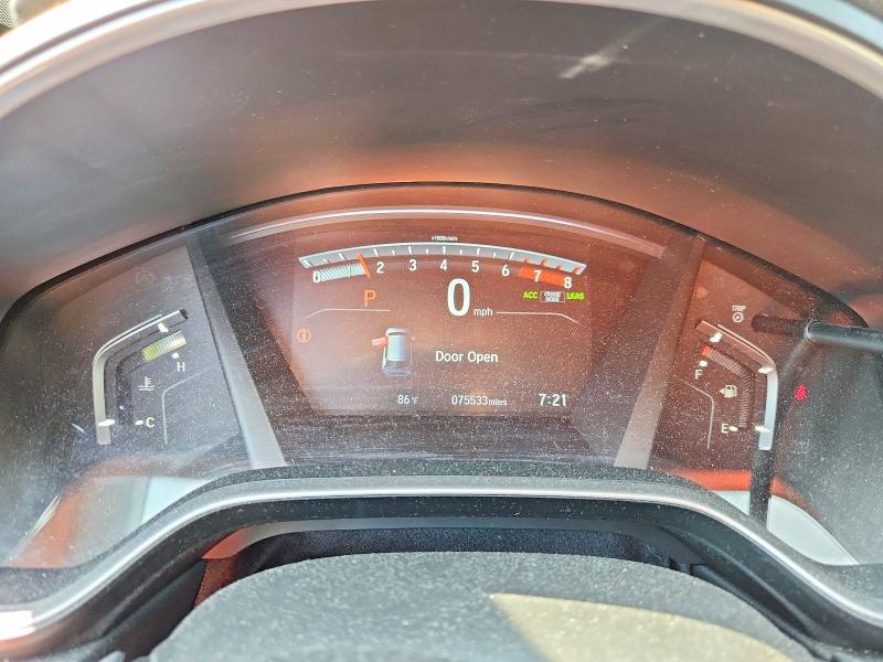 2018 Honda Cr-v VIN 7FARW2H87JE005019 COPART salvage auction — FRONT END, MI - CERTIFICATE OF TITLE, sold $5,300 on 2026-07-22 (photo 9)